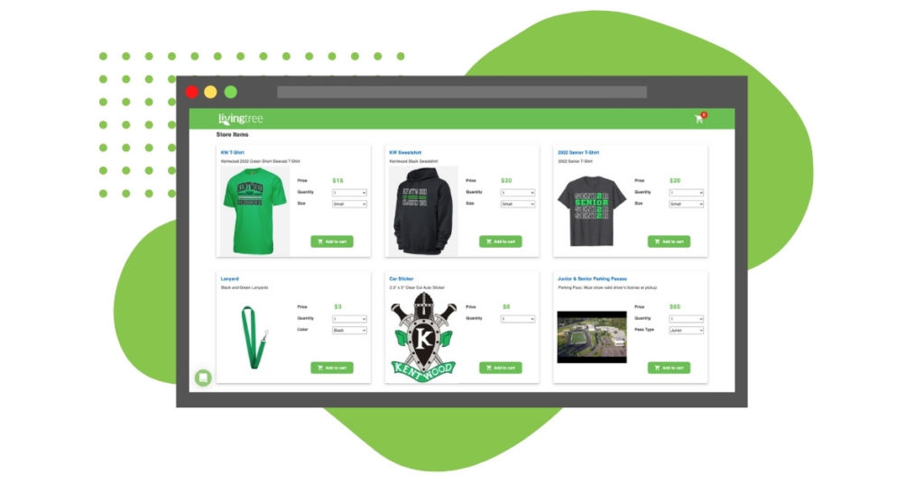 Livingtree Give Online School Store Payments Feature